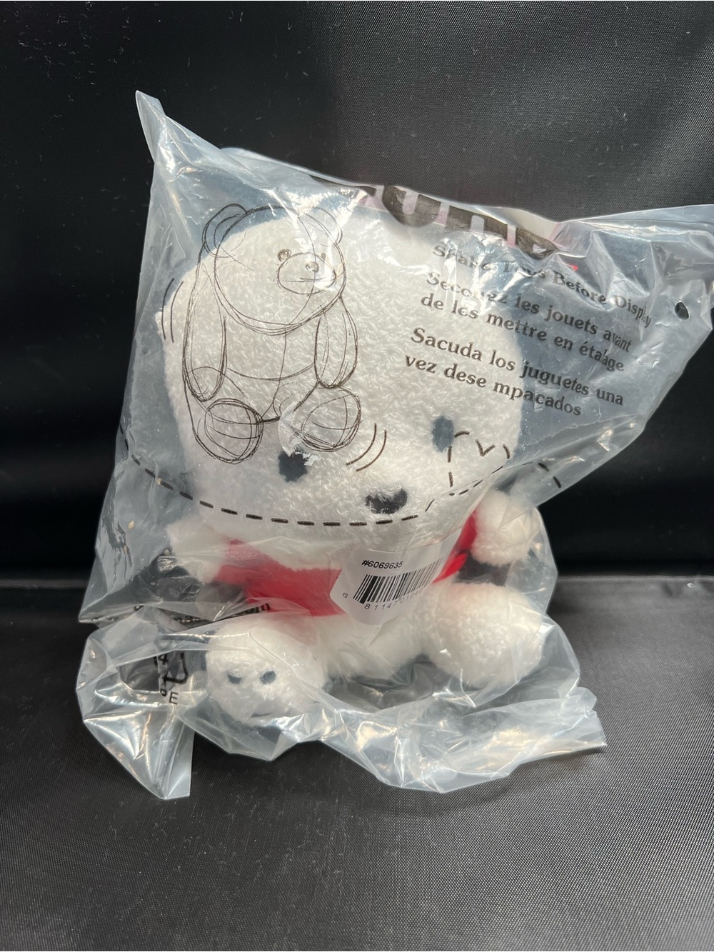 GUND Pochacco Plush Dog with Red Scarf Factory Sealed Sanrio NWT Collectible
